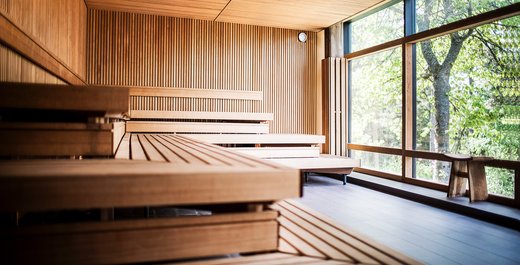 Sauna im Yasuragi Spa