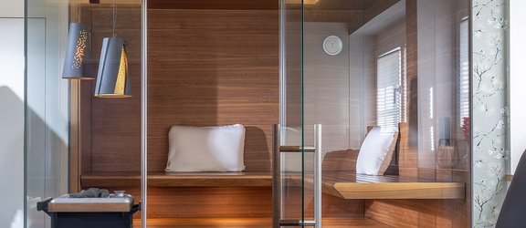 Ma&szlig;gefertigte Sauna AURA