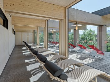 Ruheraum und Terrasse, Hallenbad Appenzell