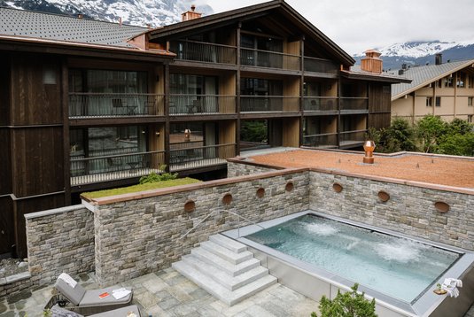 Vue extérieure piscine - Hôtel Bergwelt Grindelwald 
